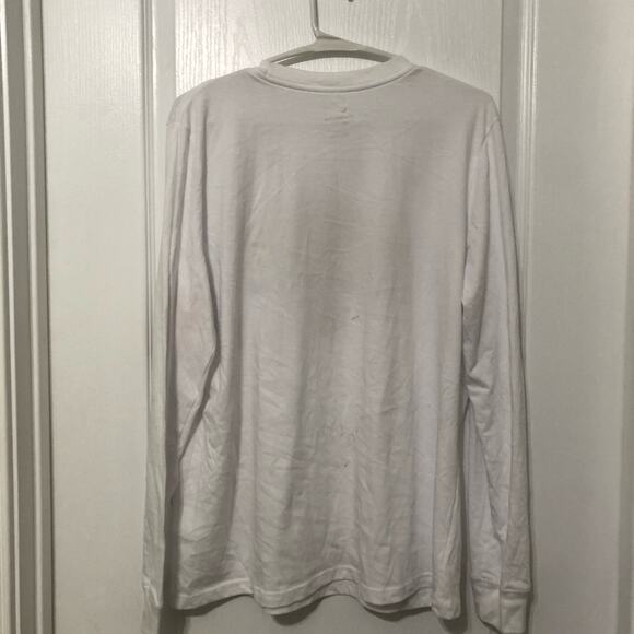 Nike‎ Dri-Fit Men's Tee Shirt Size Large White Graphic Print Long Sleeve NEW - Picture 7 of 15